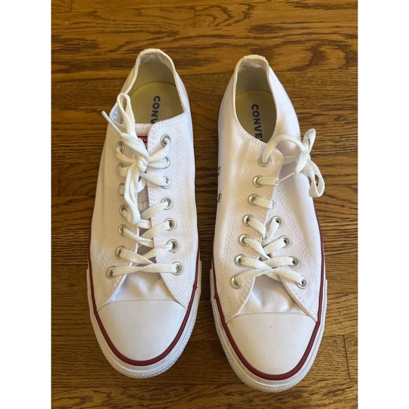 Converse Chuck Taylor All Star Low Top White Canvas Men's Sneakers Size 11 - Picture 2 of 7